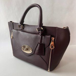 Mulberry Willow Tote - Oxblood Silky Classic Calf